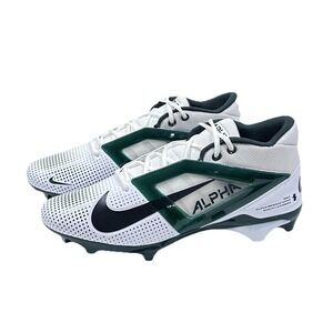 *NEW* Men Size 14 Nike Alpha Menace Pro 4 Football Cleats White Green FZ7702-106